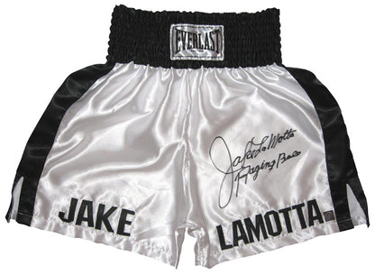 Jake LaMotta Raging Bull Autographed Boxing Trunks