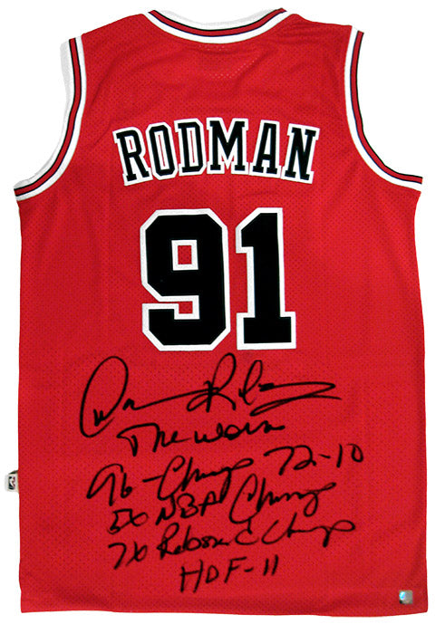 Signed Dennis Rodman buy Bulls jersey