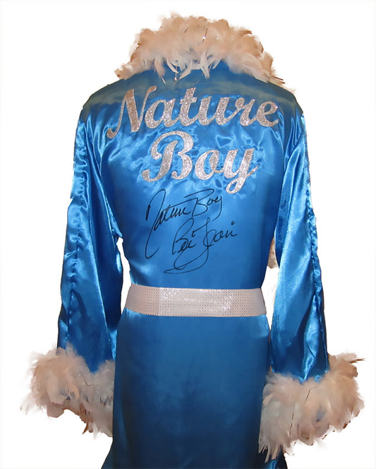 Ric Flair Autographed Baby Blue Wrestling Robe