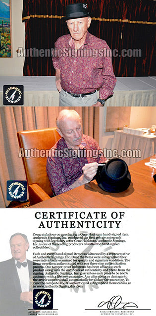 Gene Hackman "Popeye Doyle" French Connection Autographed Porkpie Hat