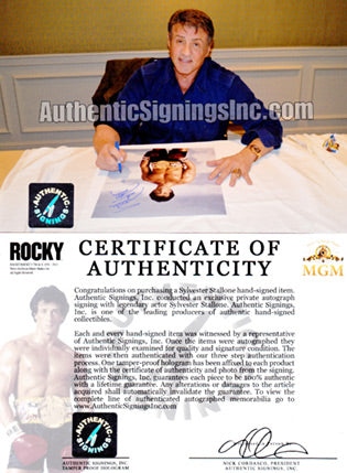 Sylvester Stallone Autographed ROCKY 16x20 Photo "ROCKY III"